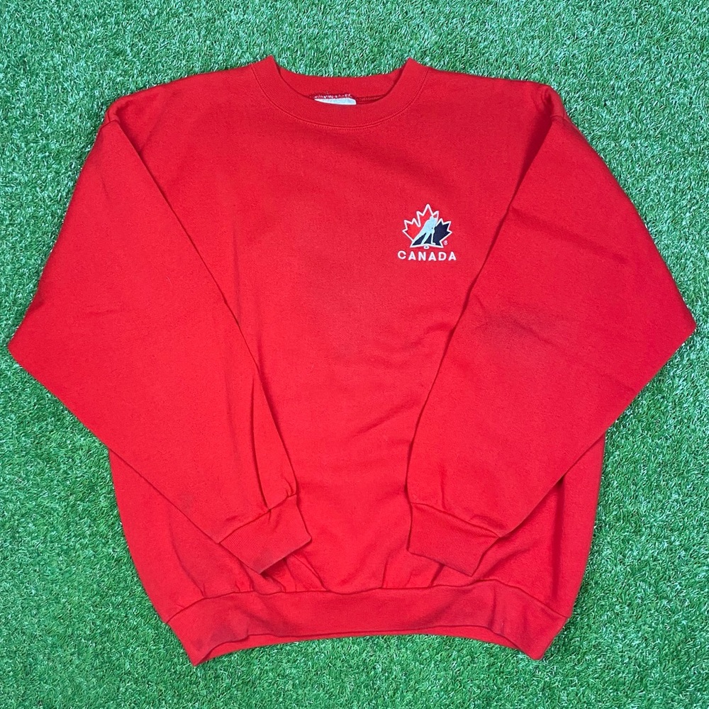 Vintage Logo athletics Team Canada Hockey crewneck